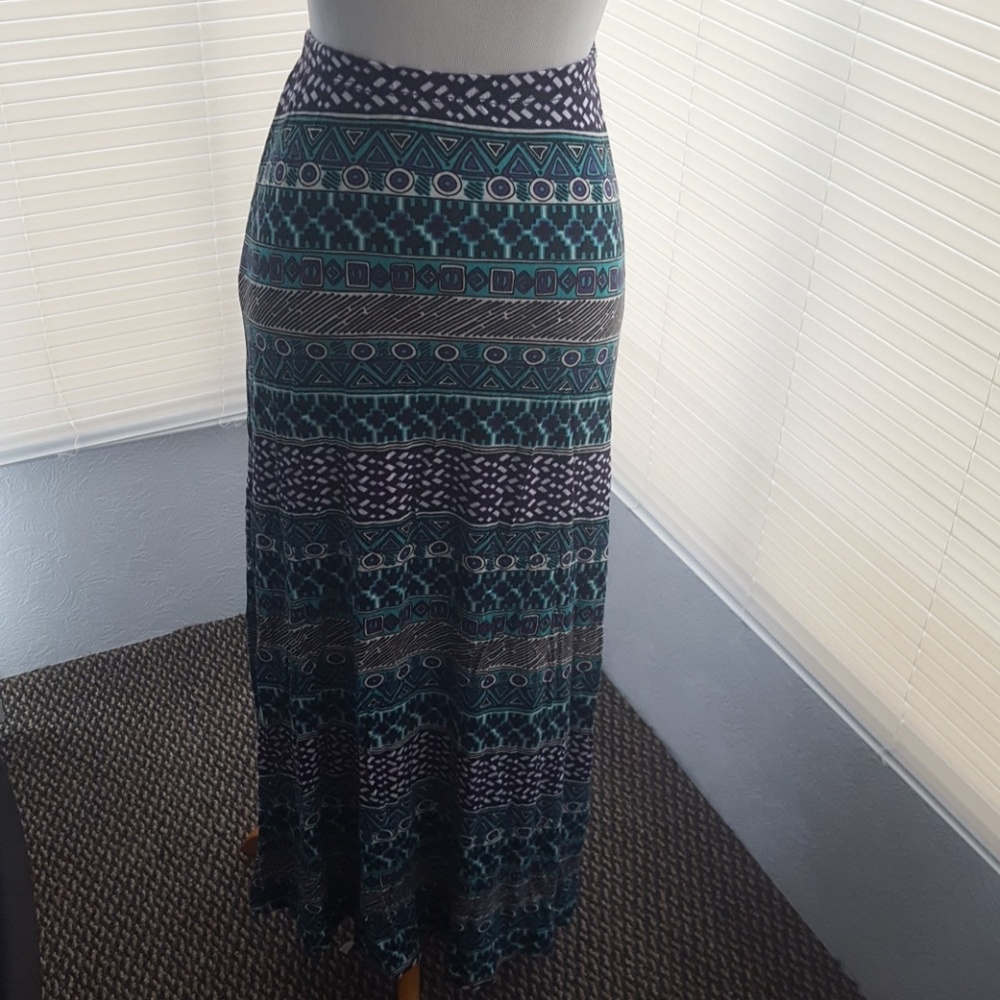 Maxi skirt blue and purple